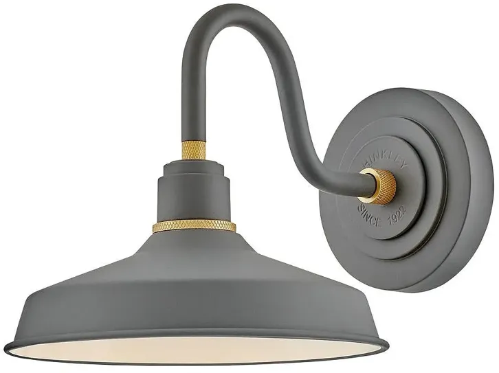 Foundry Classic 9 1/4" High Gray Outdoor Barn Wall Light