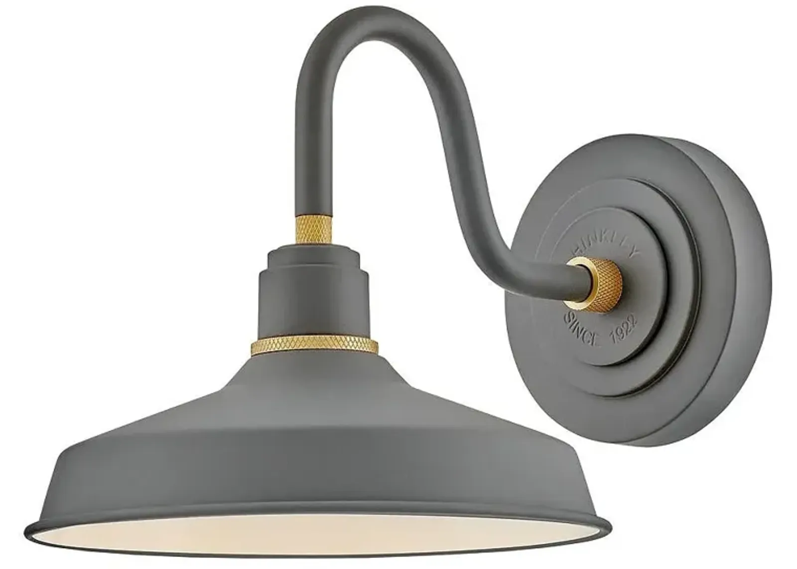 Foundry Classic 9 1/4" High Gray Outdoor Barn Wall Light