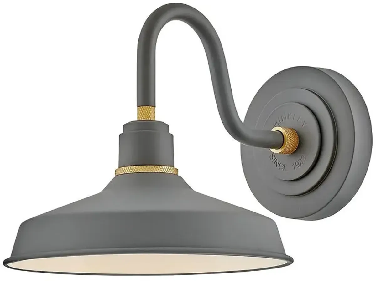 Foundry Classic 9 1/4" High Gray Outdoor Barn Wall Light