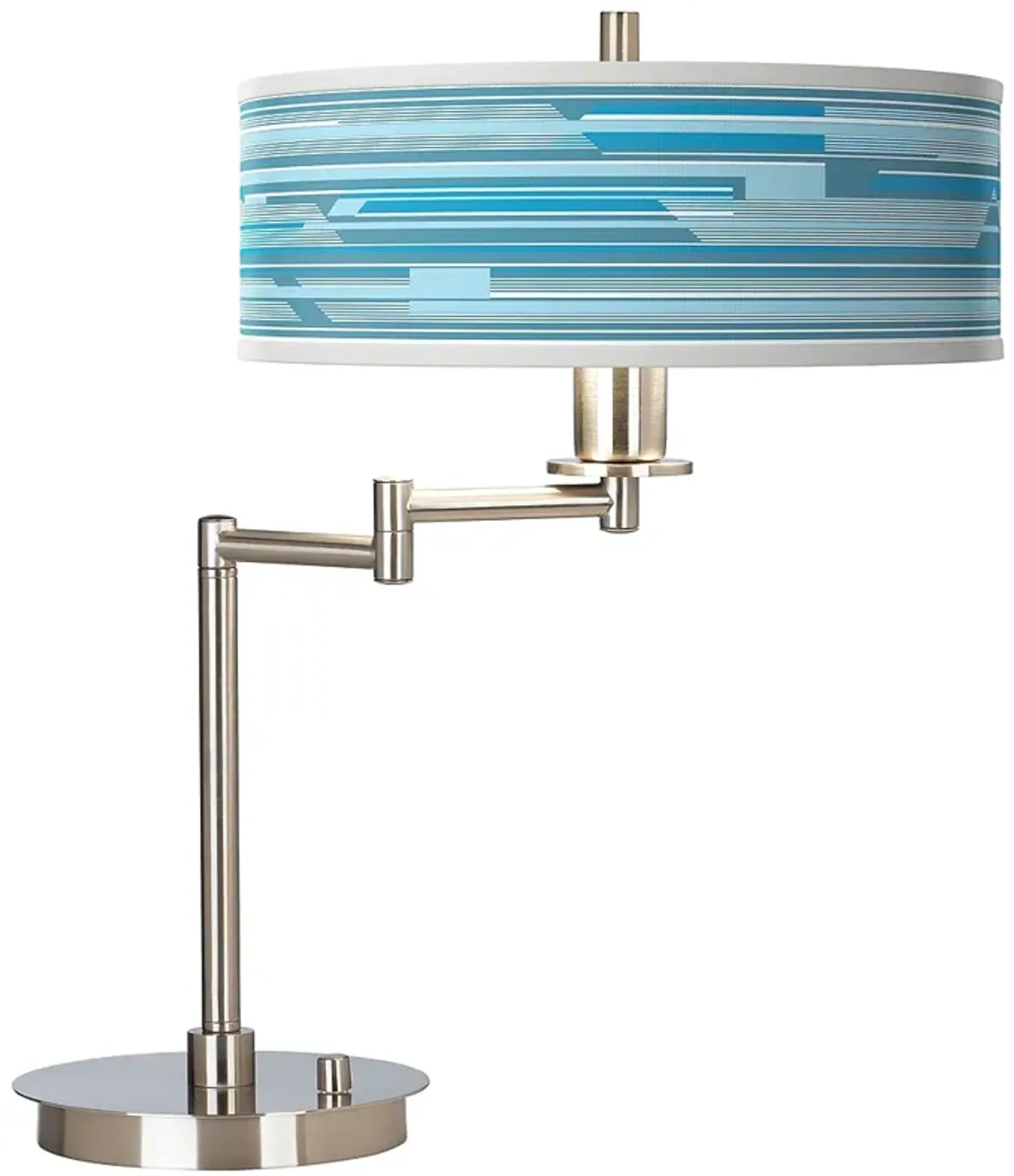 Giclee Gallery 20 1/2" Urban Stripes Giclee CFL Swing Arm Desk Lamp