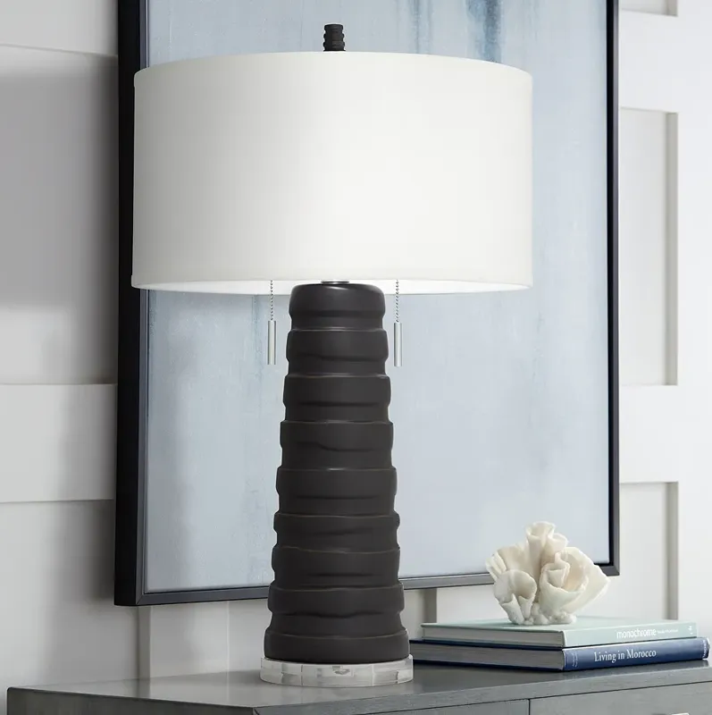 Pacific Coast Lighting Matinee Black Column Table Lamp