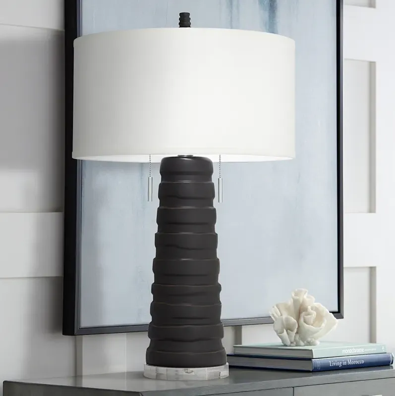 Pacific Coast Lighting Matinee Black Column Table Lamp