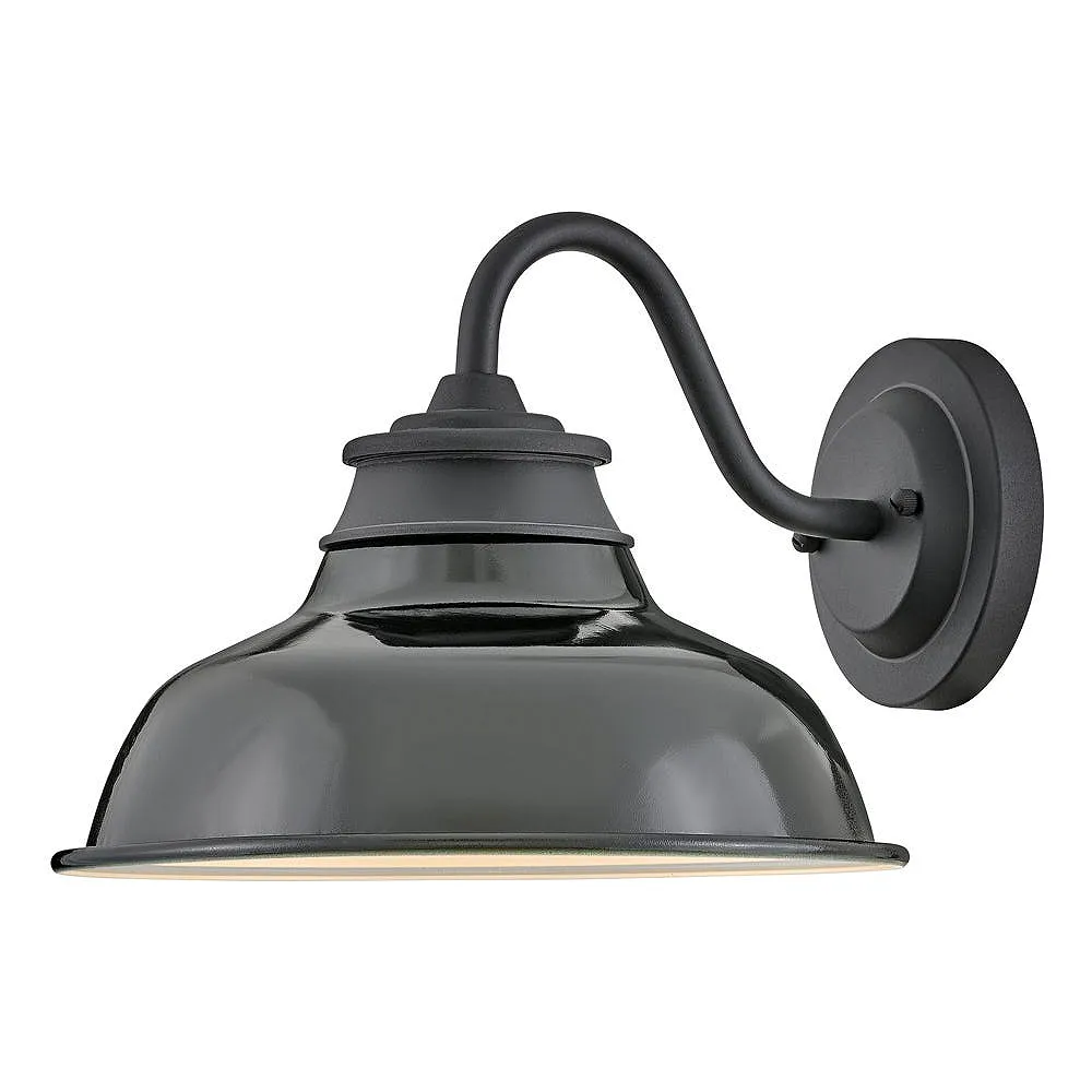 Wallace 9 1/2" High Museum Black LED Outdoor Barn Wall Light