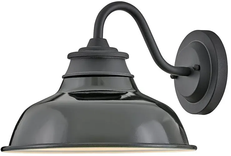 Wallace 9 1/2" High Museum Black LED Outdoor Barn Wall Light