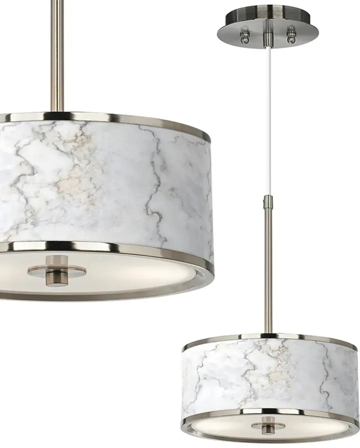 Marble Glow Giclee Glow 10 1/4" Wide Pendant Light