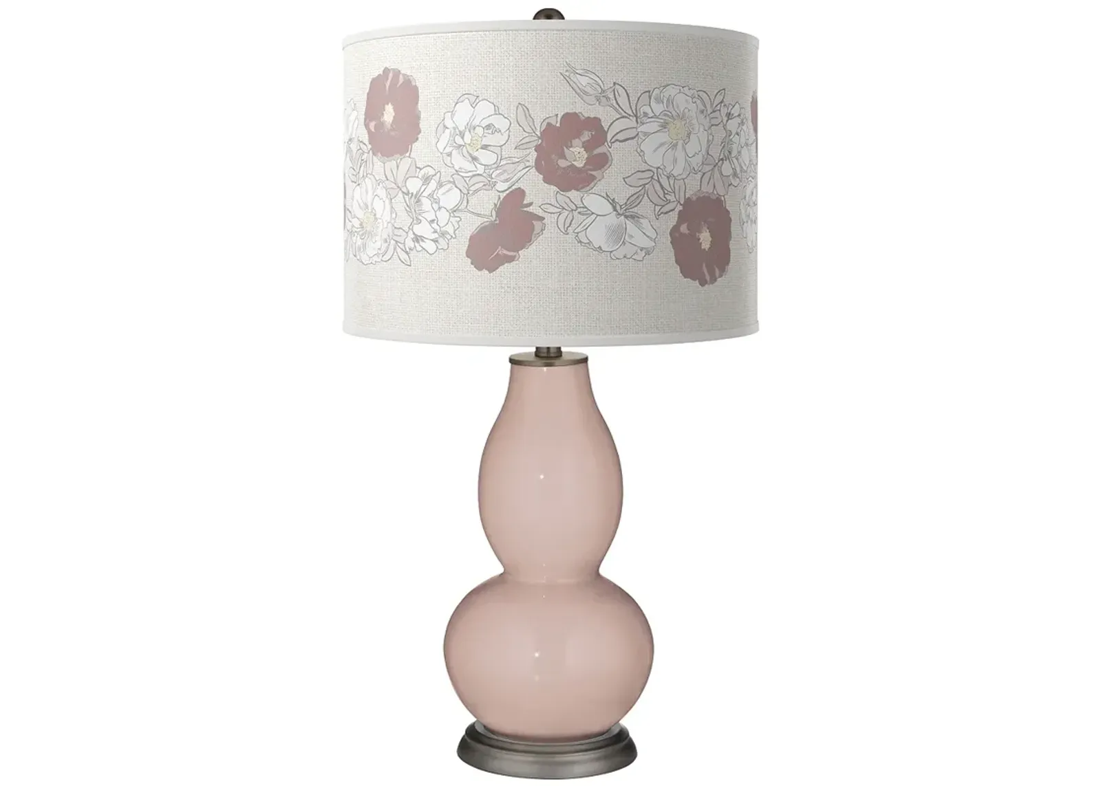 Glamour Rose Bouquet Double Gourd Table Lamp