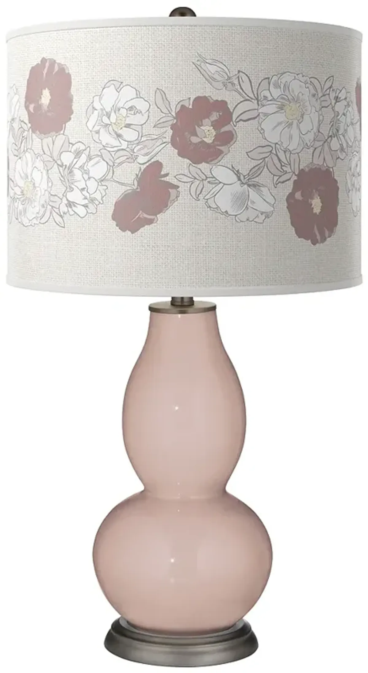 Glamour Rose Bouquet Double Gourd Table Lamp