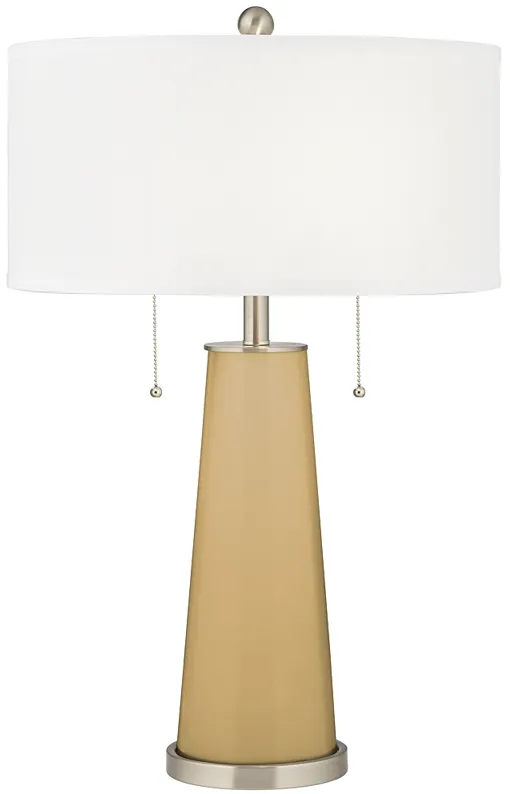 Color Plus Peggy 29 3/4" Empire Gold Glass Table Lamp