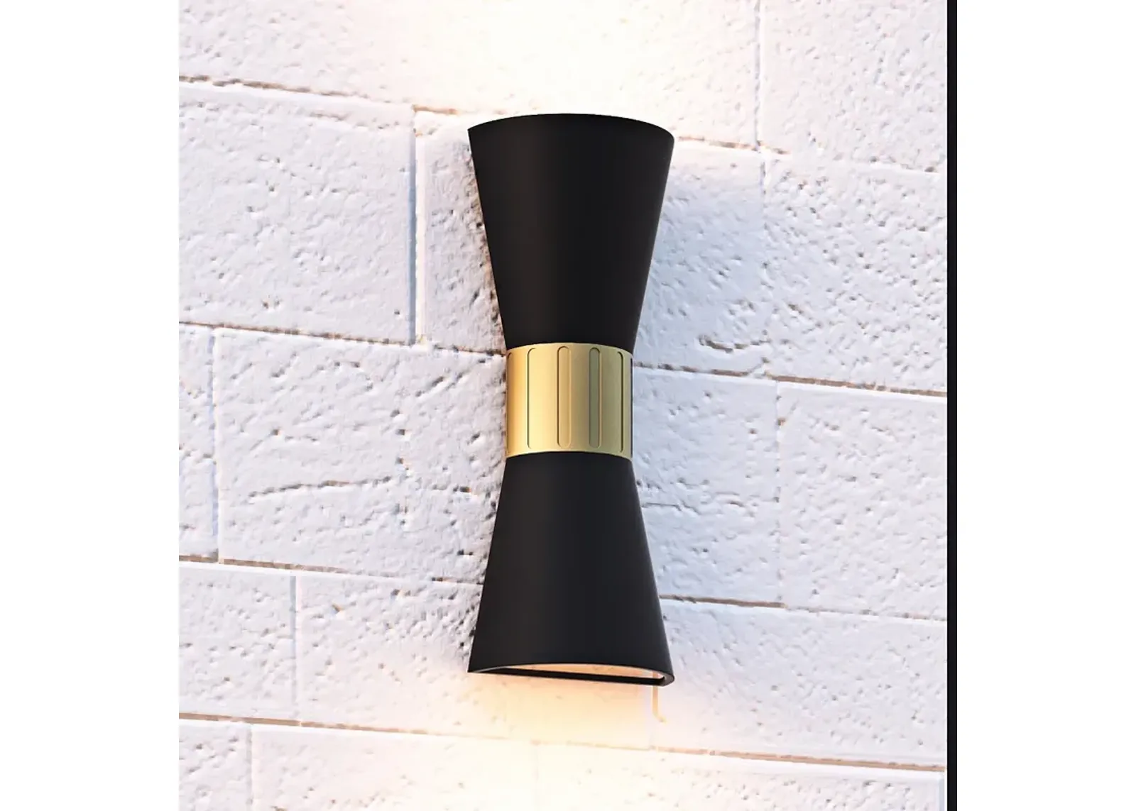 Dexter Integrated LED Matte Black Outdoor Wall Lantern