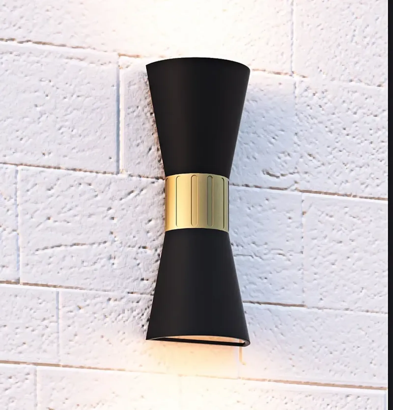 Dexter Integrated LED Matte Black Outdoor Wall Lantern