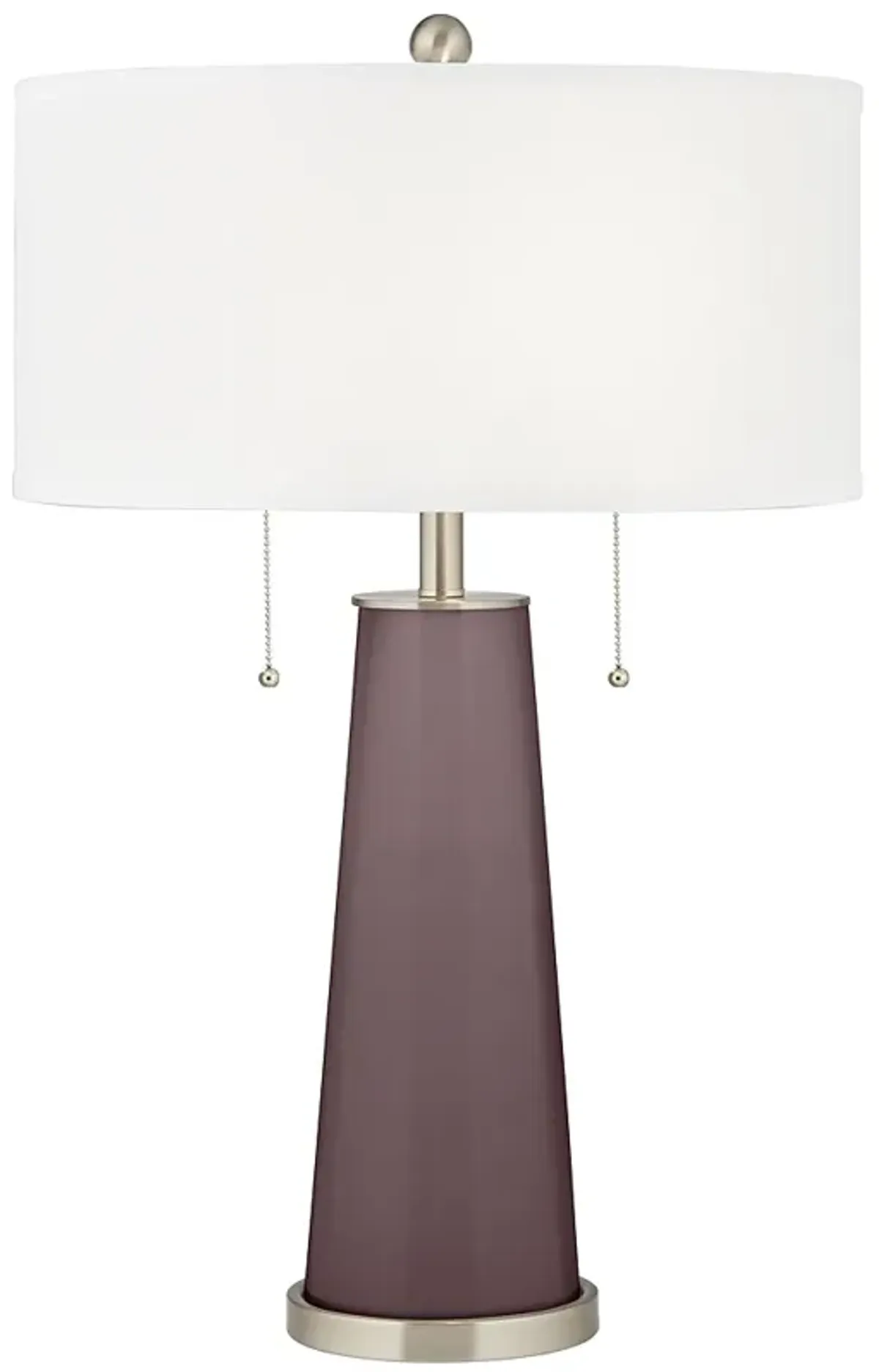 Color Plus Peggy 29 3/4" Poetry Plum Purple Glass Table Lamp