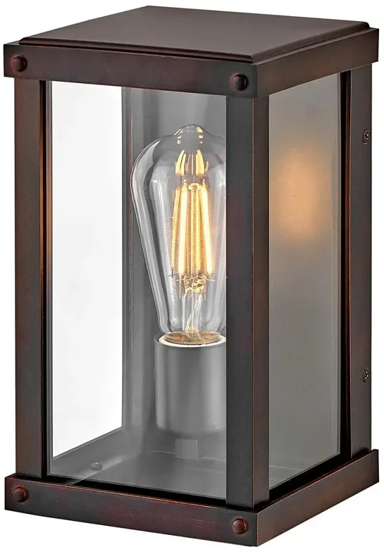 Hinkley - Outdoor Beckham Extra Small Wall Mount Lantern- Blackened Copper