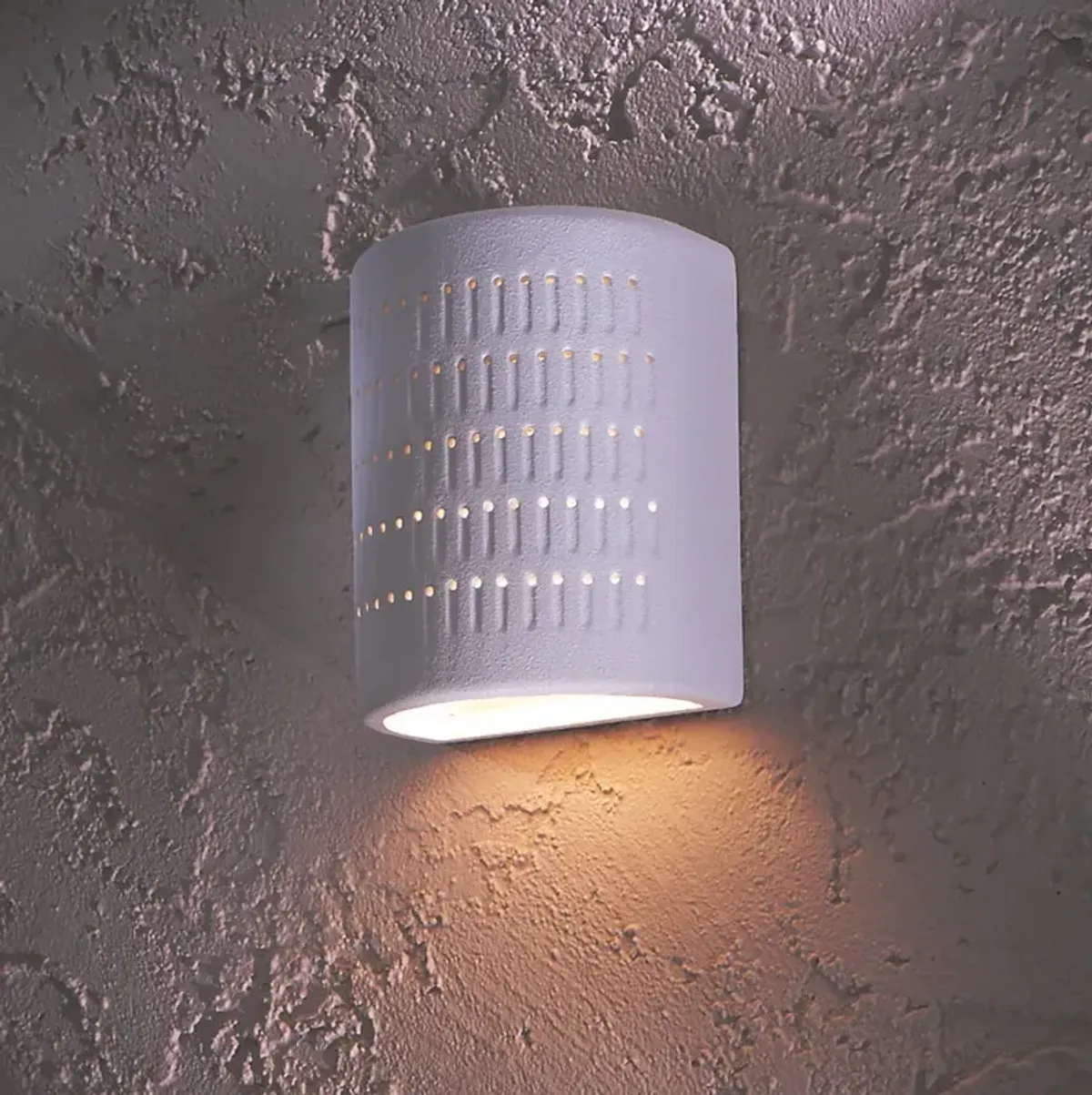 Minka Lavery White Ceramic 10" High Pocket Outdoor Wall Light