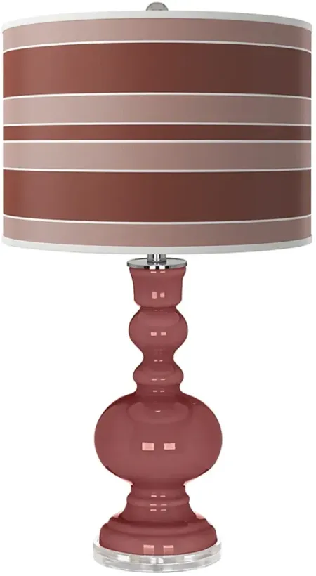 Toile Red Bold Stripe Apothecary Table Lamp