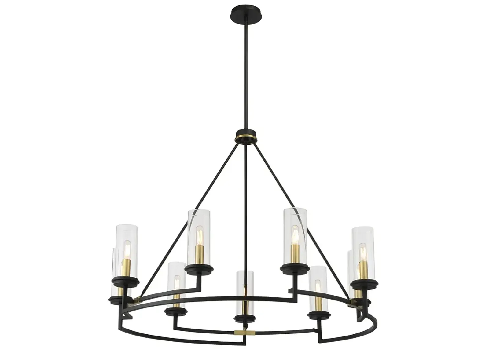 Hillstone 40 1/4" Wide Sand Coal 9-Light Chandelier