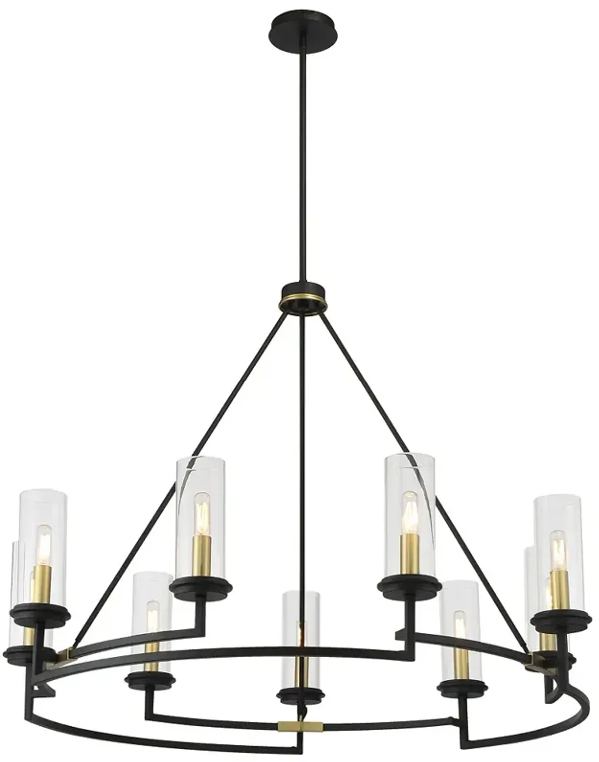 Hillstone 40 1/4" Wide Sand Coal 9-Light Chandelier