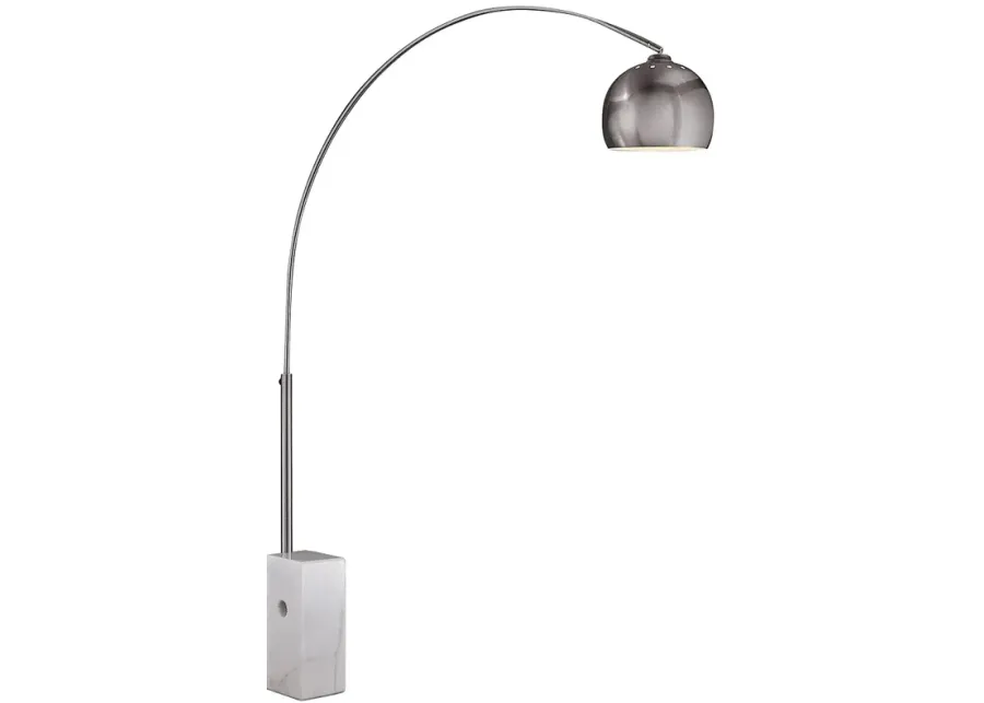 George Kovacs Reading Room 72 1/2" Brushed Nickel Arc Floor Lamp