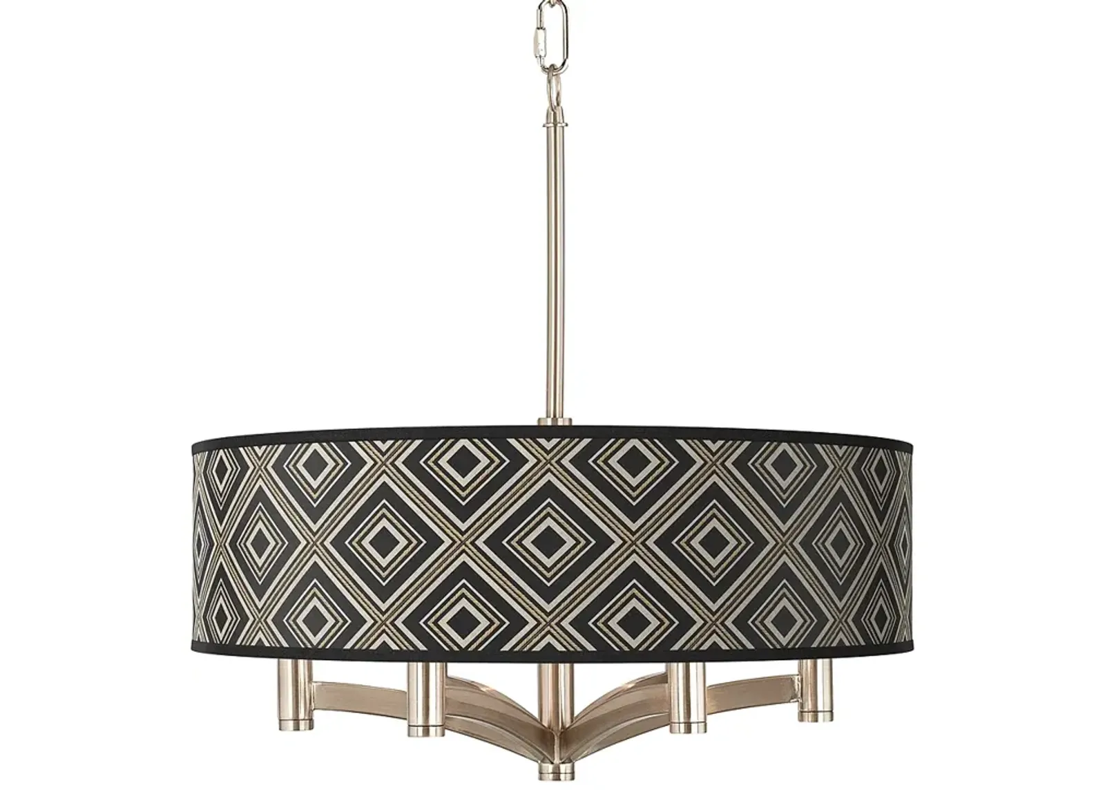 Rhythm Ava 6-Light Nickel Pendant Chandelier