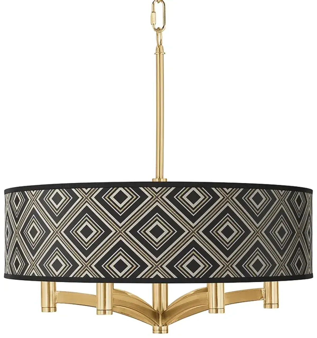 Rhythm Ava 6-Light Gold Pendant Chandelier