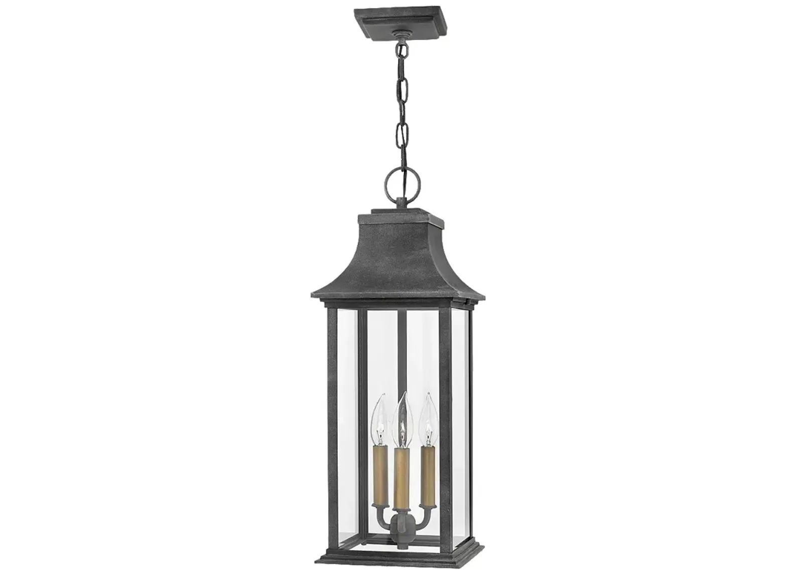 Adair 23" High Aged Zinc Outdoor Hanging Light