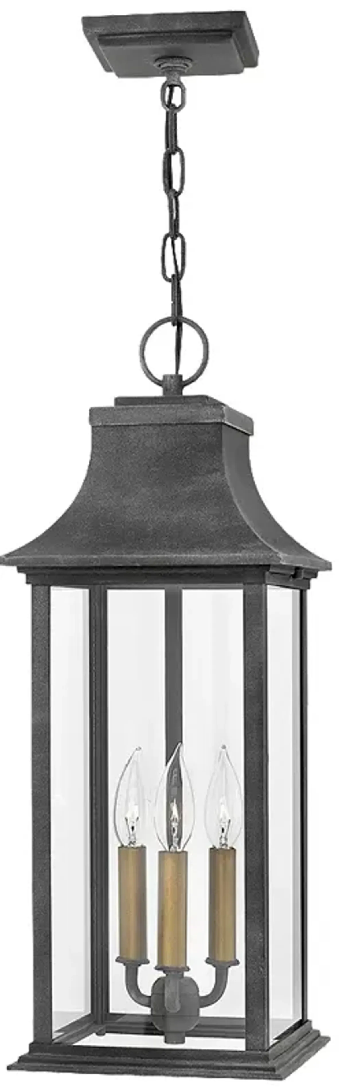 Adair 23" High Aged Zinc Outdoor Hanging Light