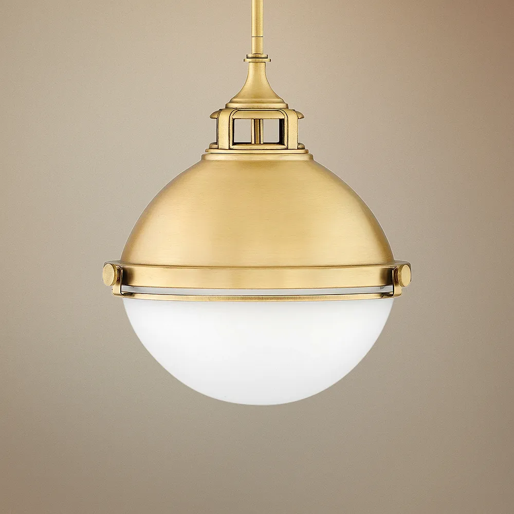 Hinkley Fletcher 13 1/2" Wide Satin Brass Pendant Light