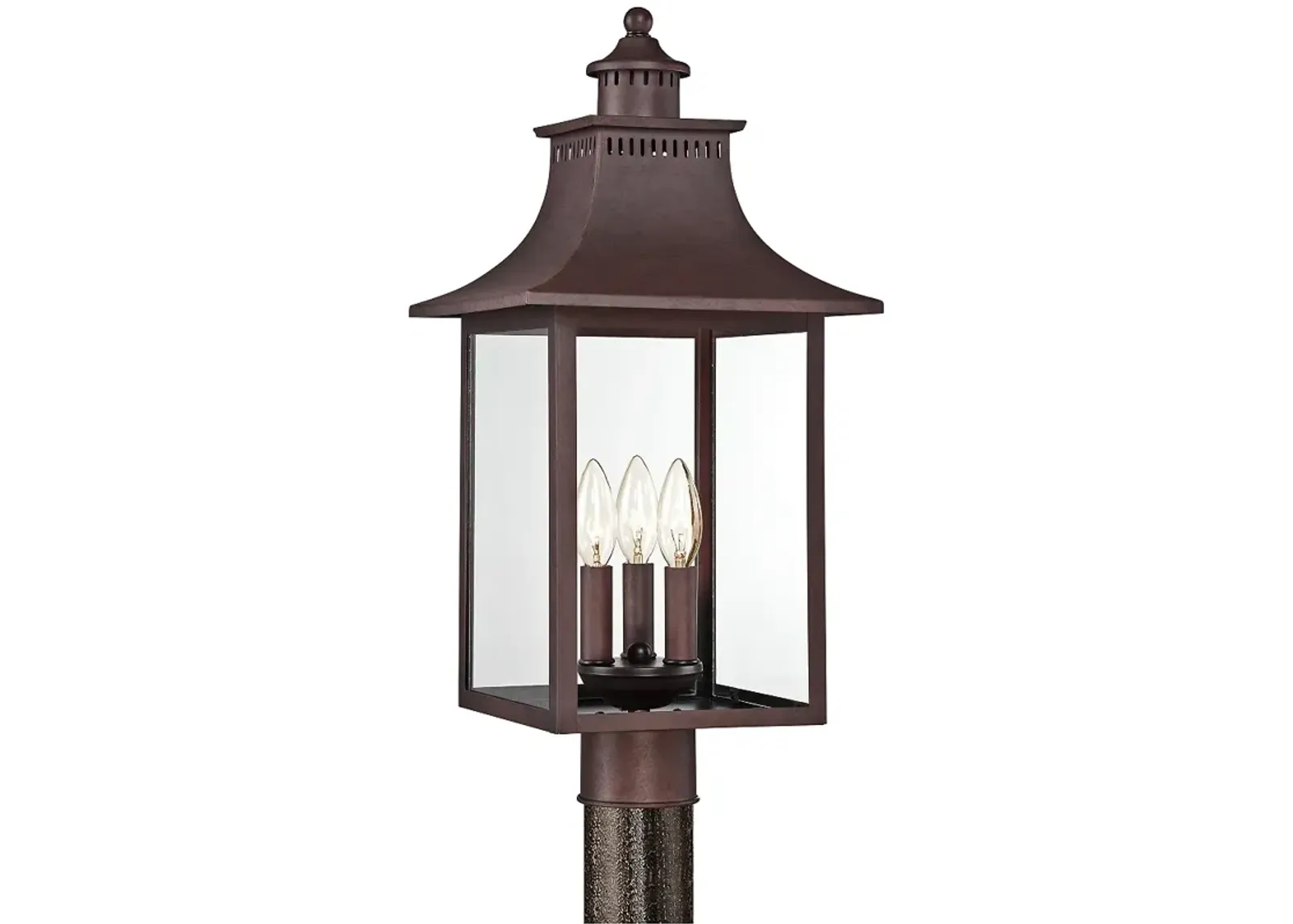 Quoizel Chancellor 22" High Copper Bronze Outdoor Post light