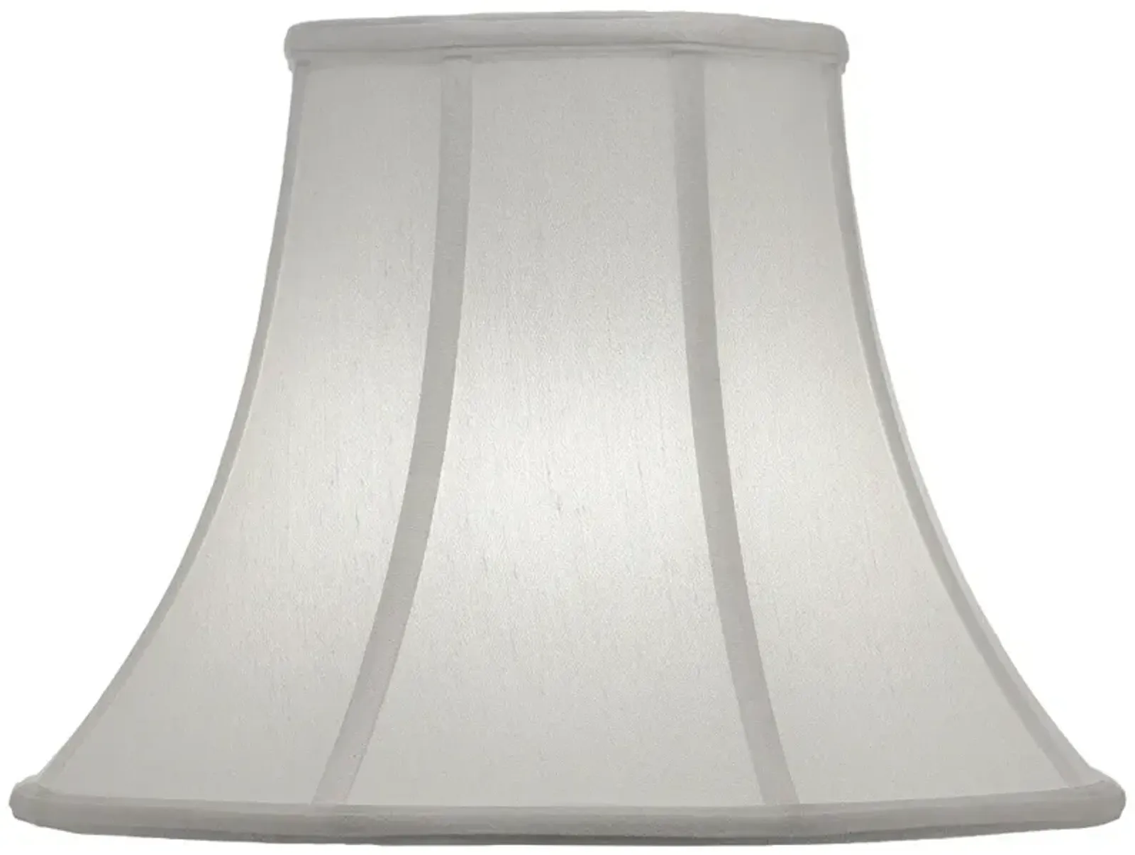 Stiffel Off-White Silk Bell Lamp Shade 7x14x11 (Spider)