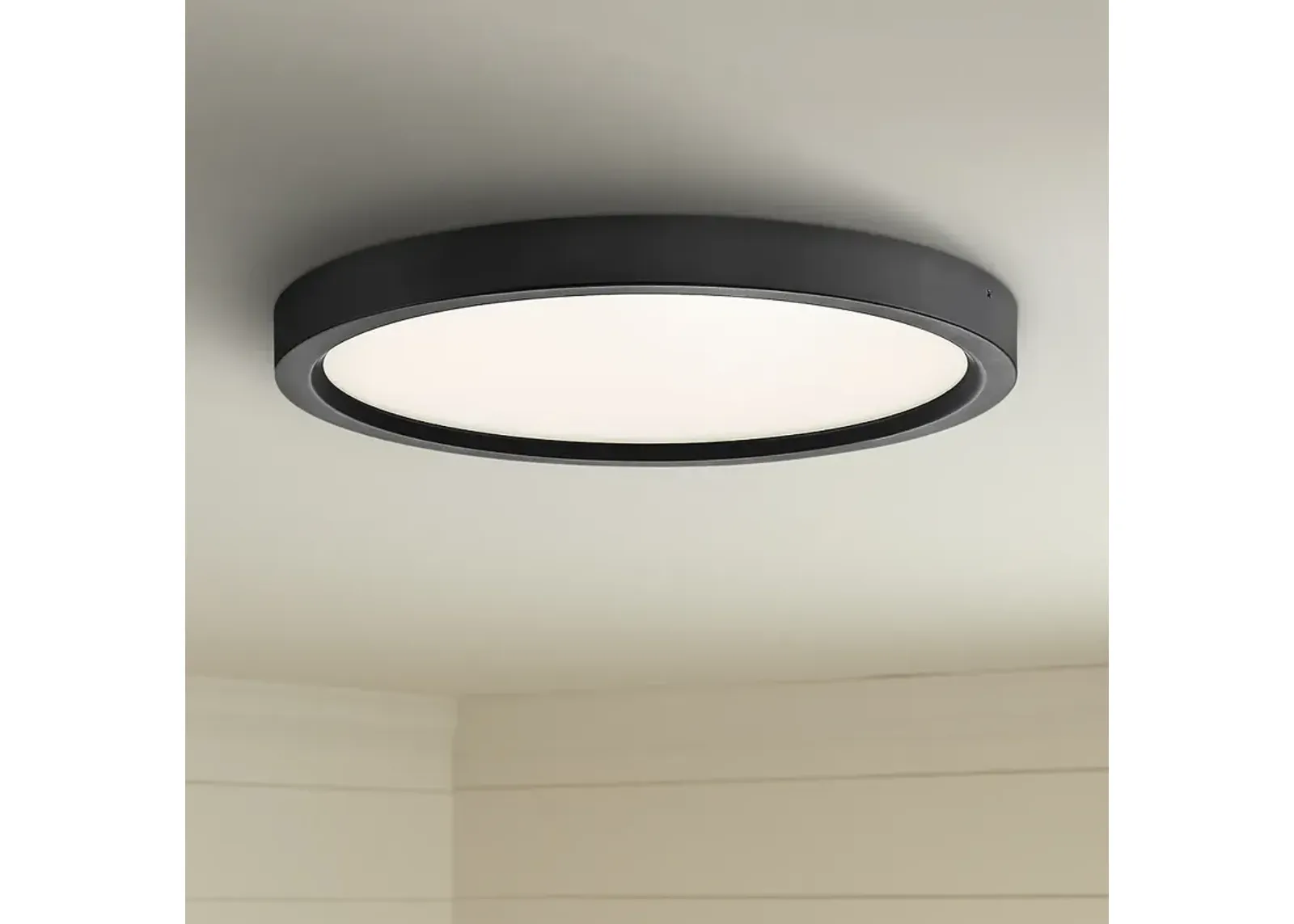 Quoizel Outskirt 11" Wide Oil Rubbed Bronze LED Ceiling Light