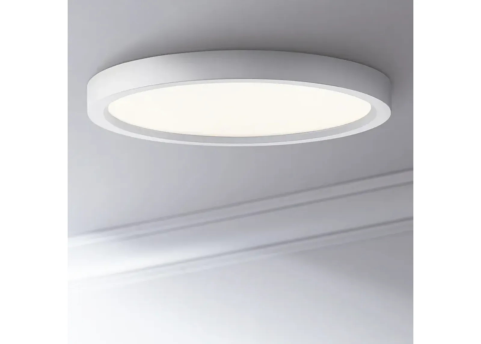 Quoizel Outskirt 11" Wide White Lustre LED Ceiling Light