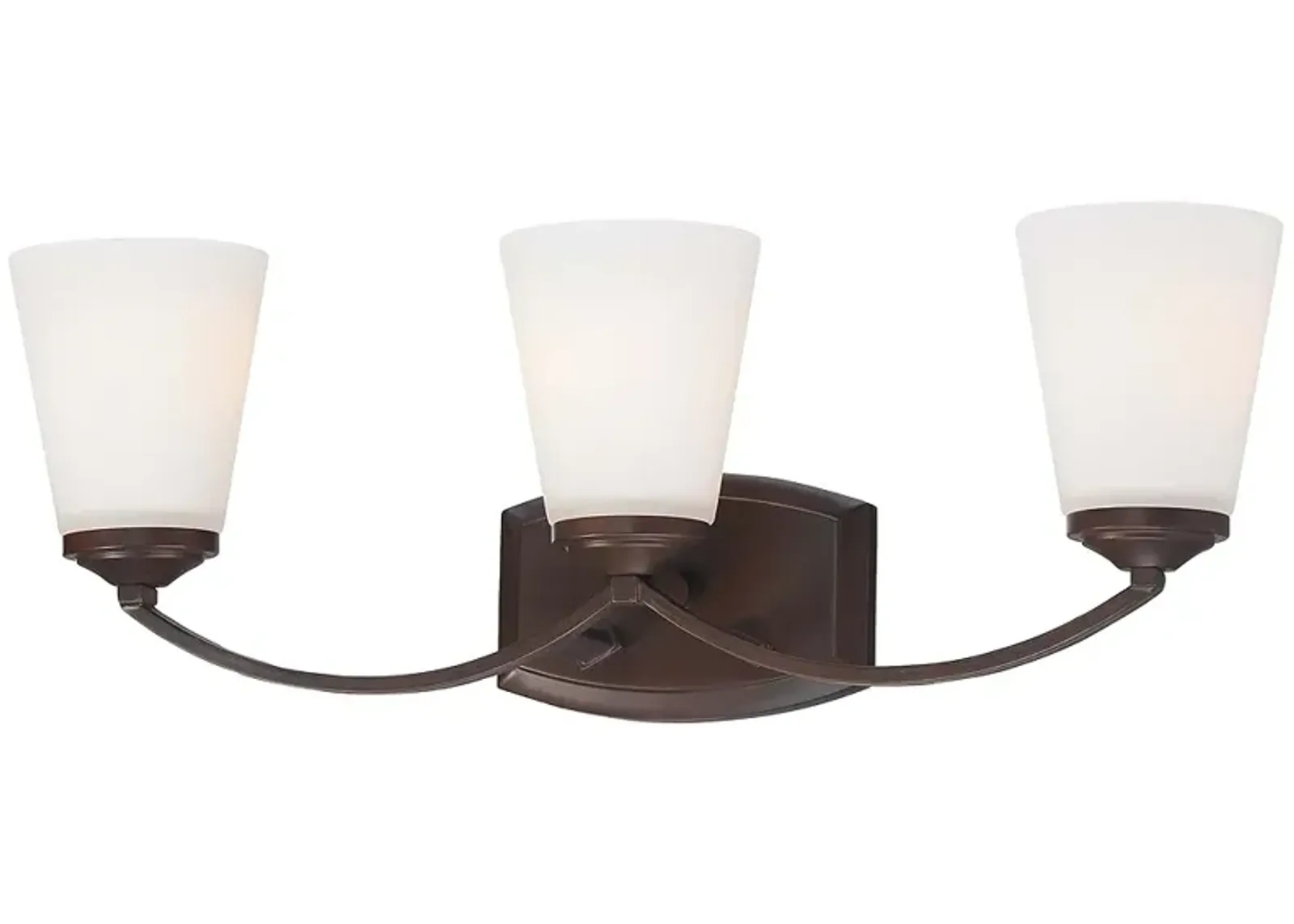 Overland Park 22 3/4" Wide Vintage Bronze 3-Light Bath Light