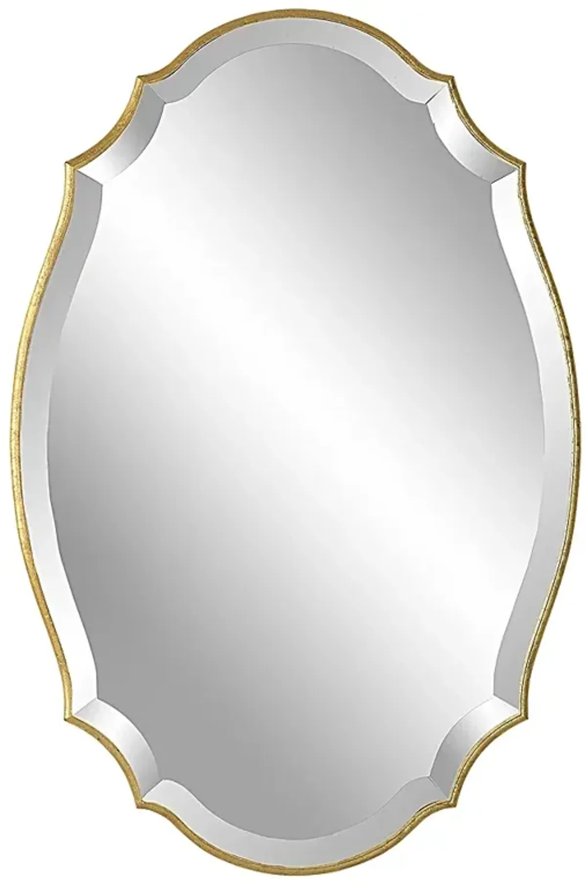 Noble Park Palladio Metallic Gold Leaf 20" x 30" Wall Mirror