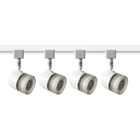 Pro Track Dylan White 8.5W LED 4-Head Track for Halo System