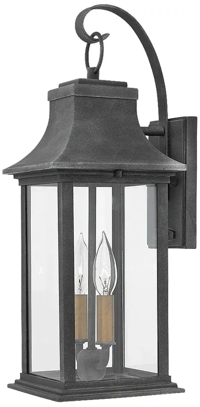 Adair 20" High Aged Zinc Wall Light by Hinkley Lighting