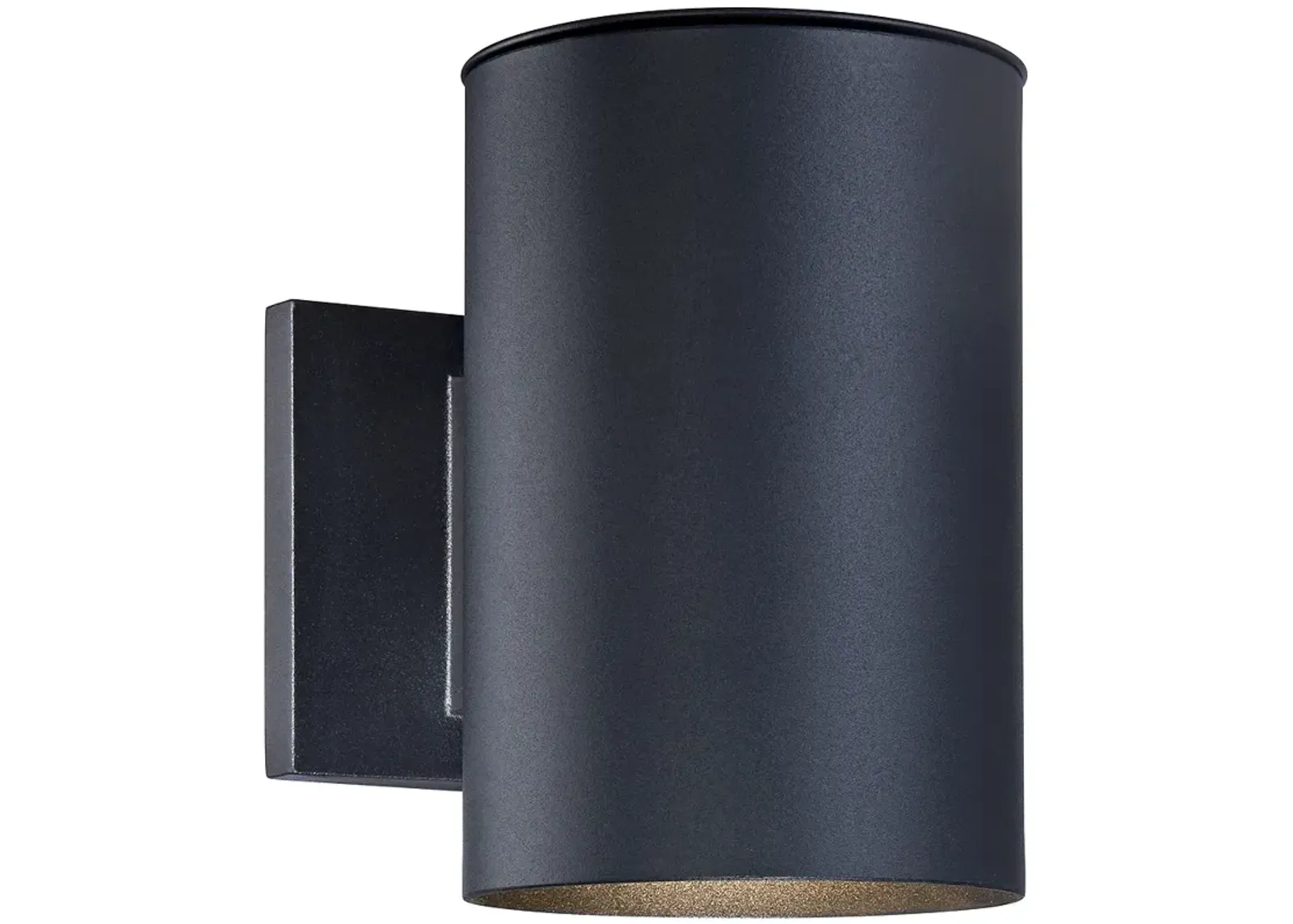 Matthis 7 1/2" High Black LED Downlight Wall Sconce