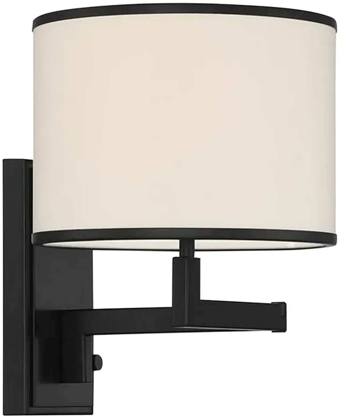 Madision Matte Black Plug-In/Hardwire Swing Arm Wall Lamp