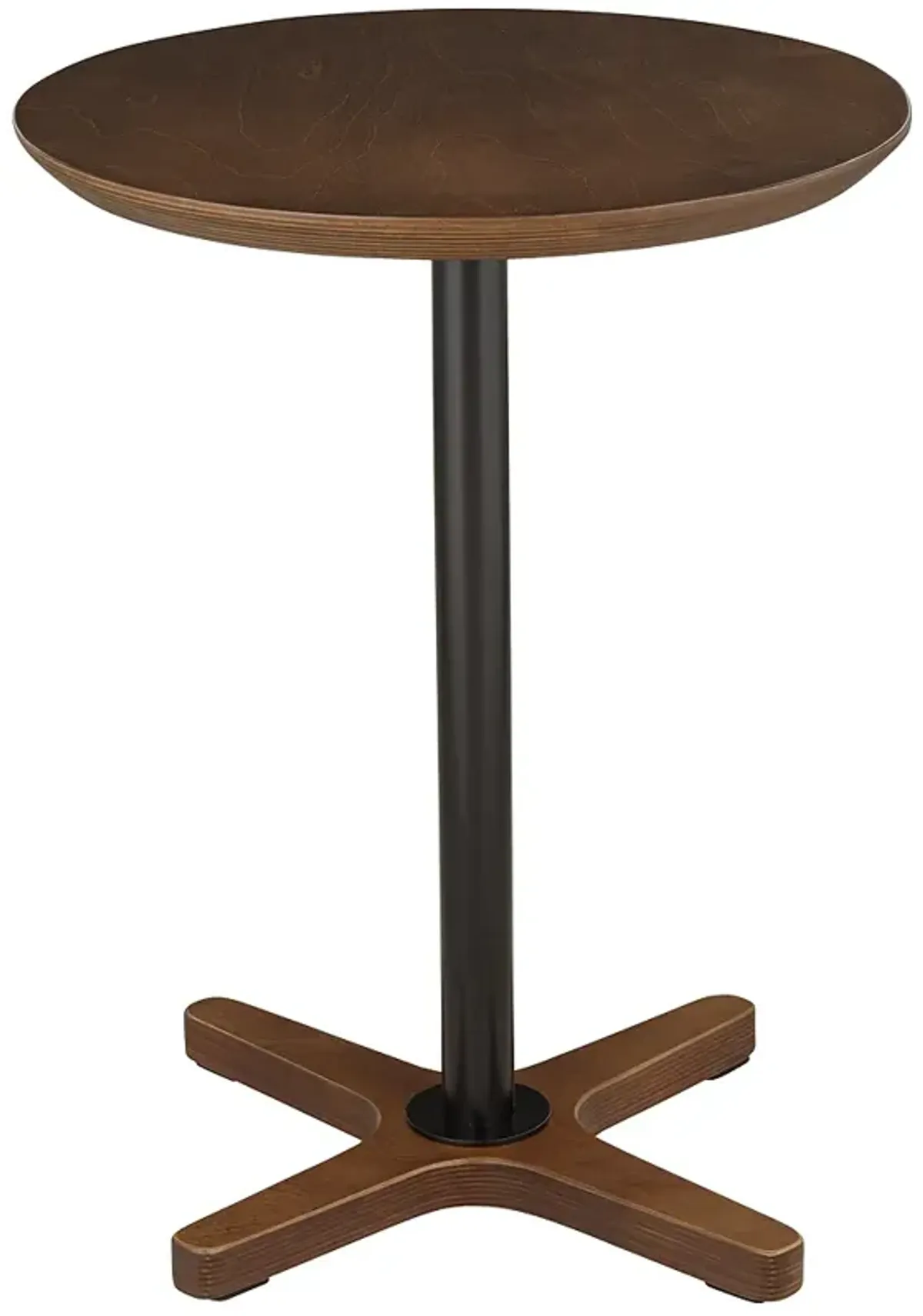 Elm Lane Ellsworth 15 1/4" Wide Walnut Finish Standing Table