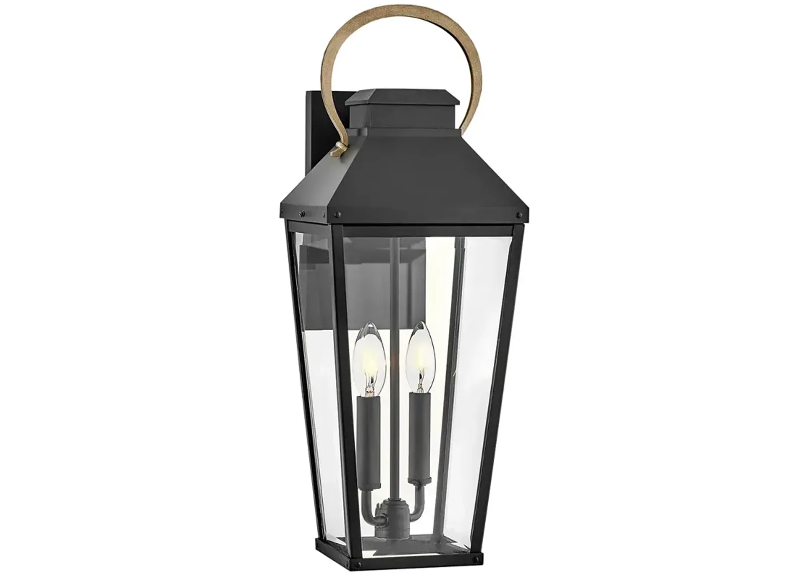 Hinkley Dawson 22" Bronze and Black Traditional Outdoor Wall Lantern