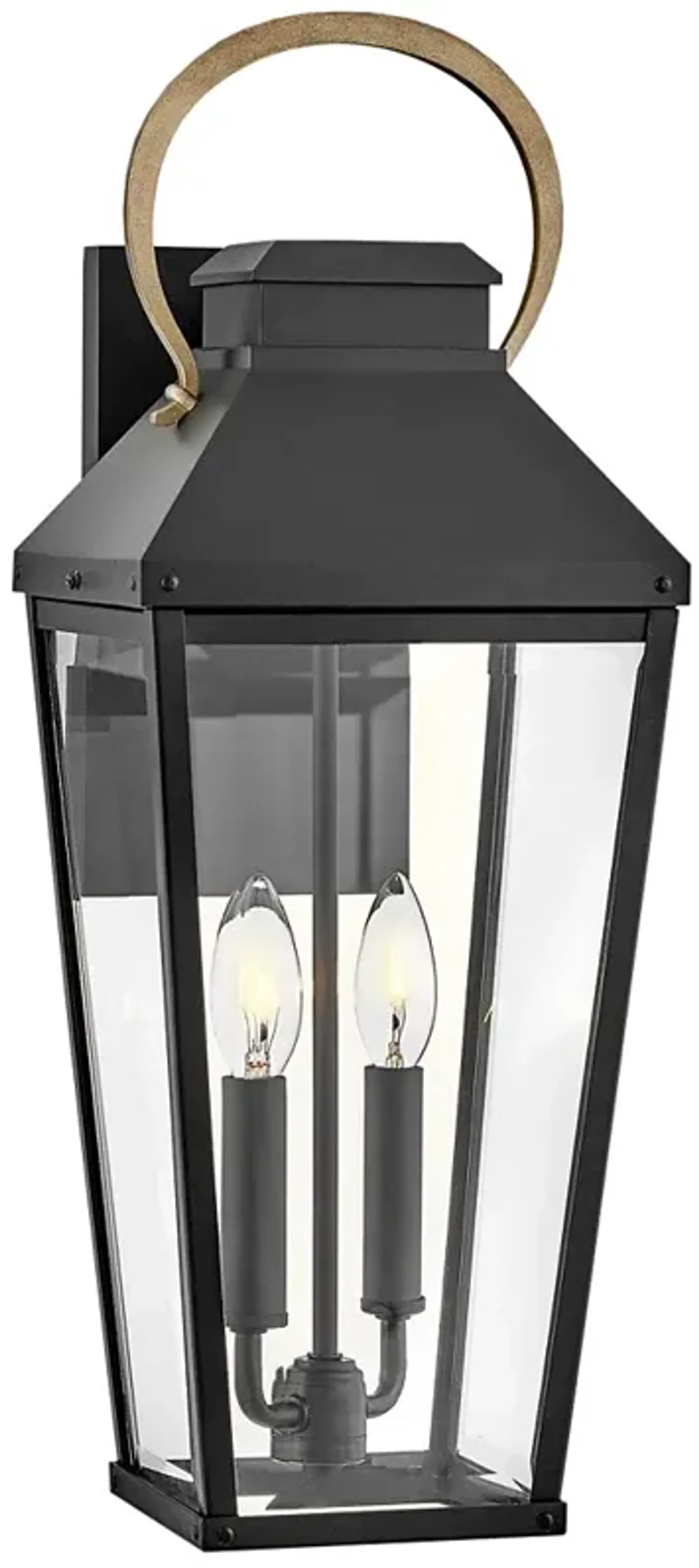 Hinkley Dawson 22" Bronze and Black Traditional Outdoor Wall Lantern