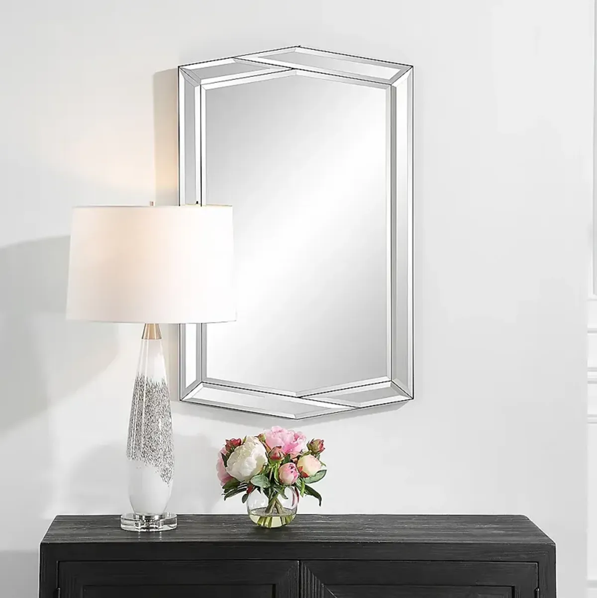 Noble Park Brisa Black 22" x 35" Wall Mirror