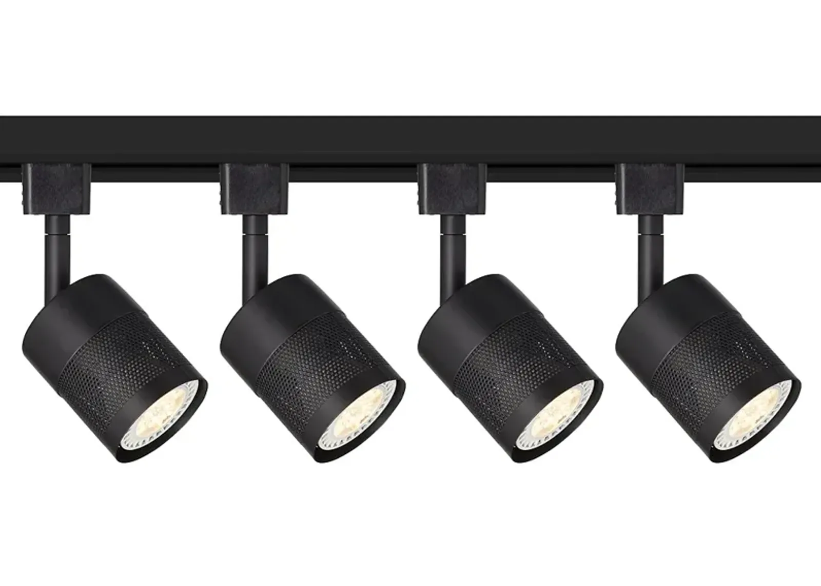 Clifford Black Mesh LED 4-Light Track Head for Halo System