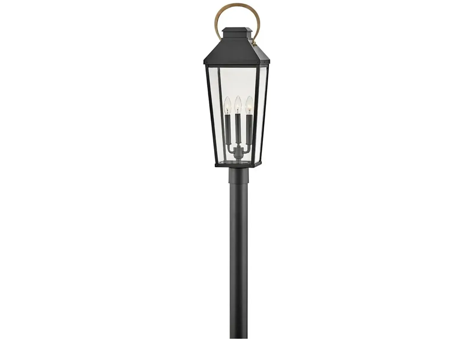 Hinkley Lighting Dawson 30" High Black Lantern Post light