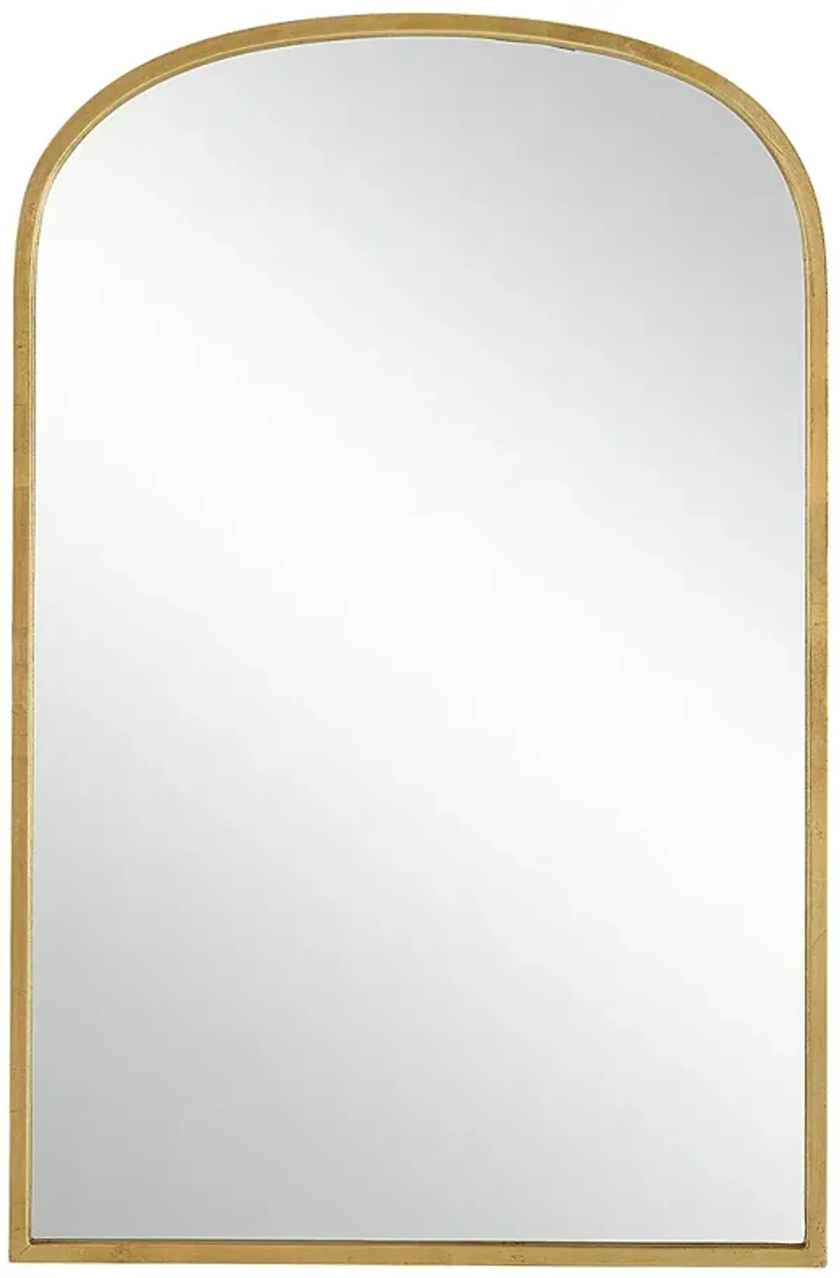 Noble Park Miri Gold Leaf 22" x 34" Arch Wall Mirror