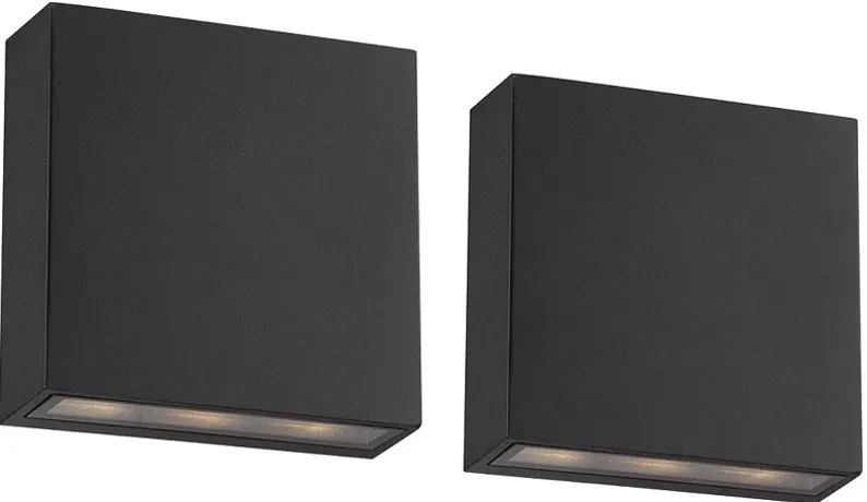 Possini Euro Up and Down 5 1/2" LED Wall Sconces Set of 2