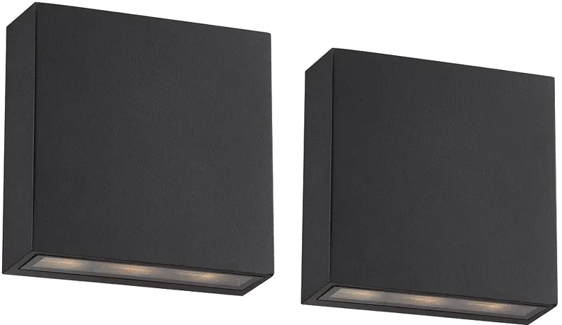 Possini Euro Up and Down 5 1/2" LED Wall Sconces Set of 2