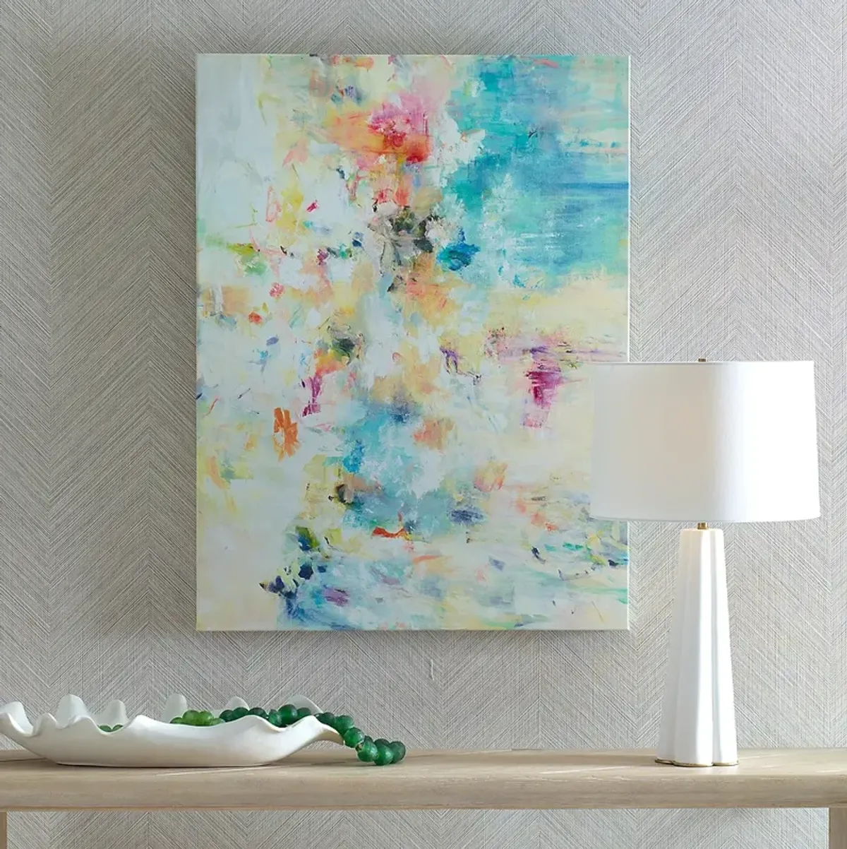 Floral Dreams 40" High Frameless Giclee Canvas Wall Art