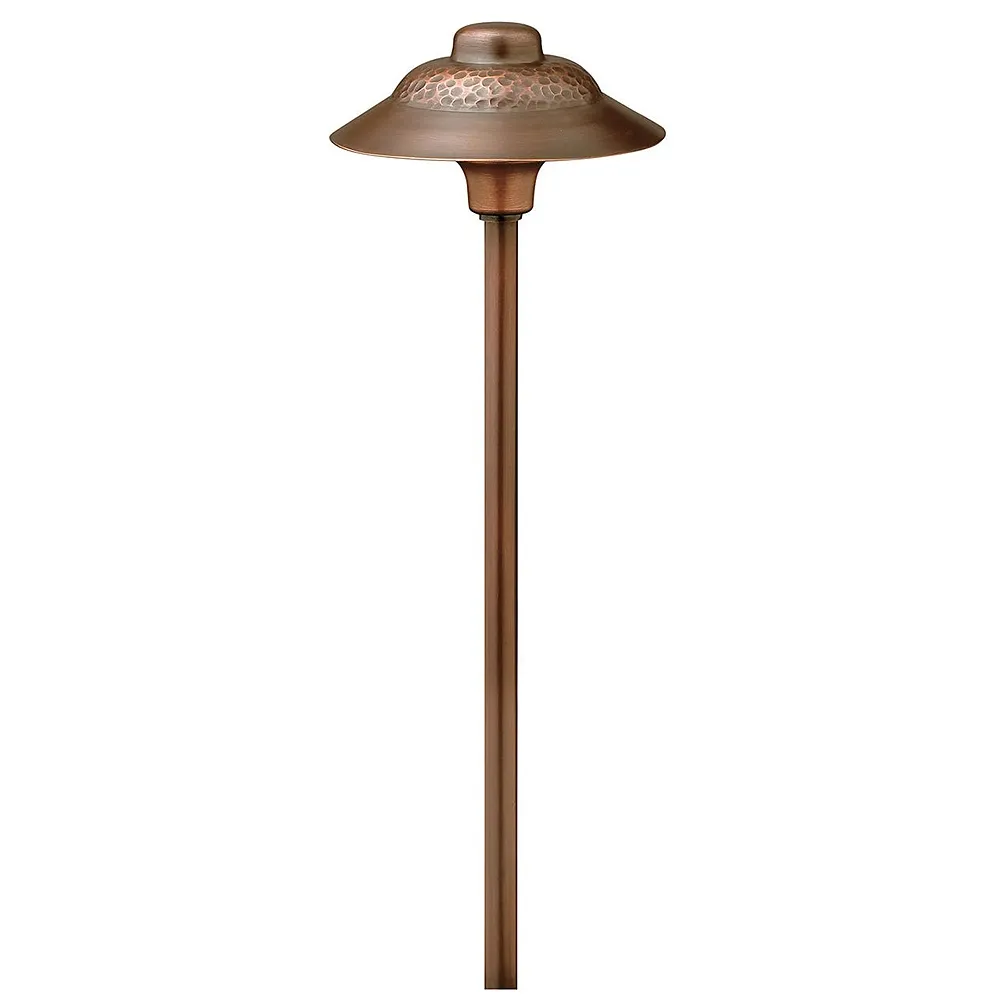 Essence Hammered 17"H Copper Path Light by Hinkley Lighting