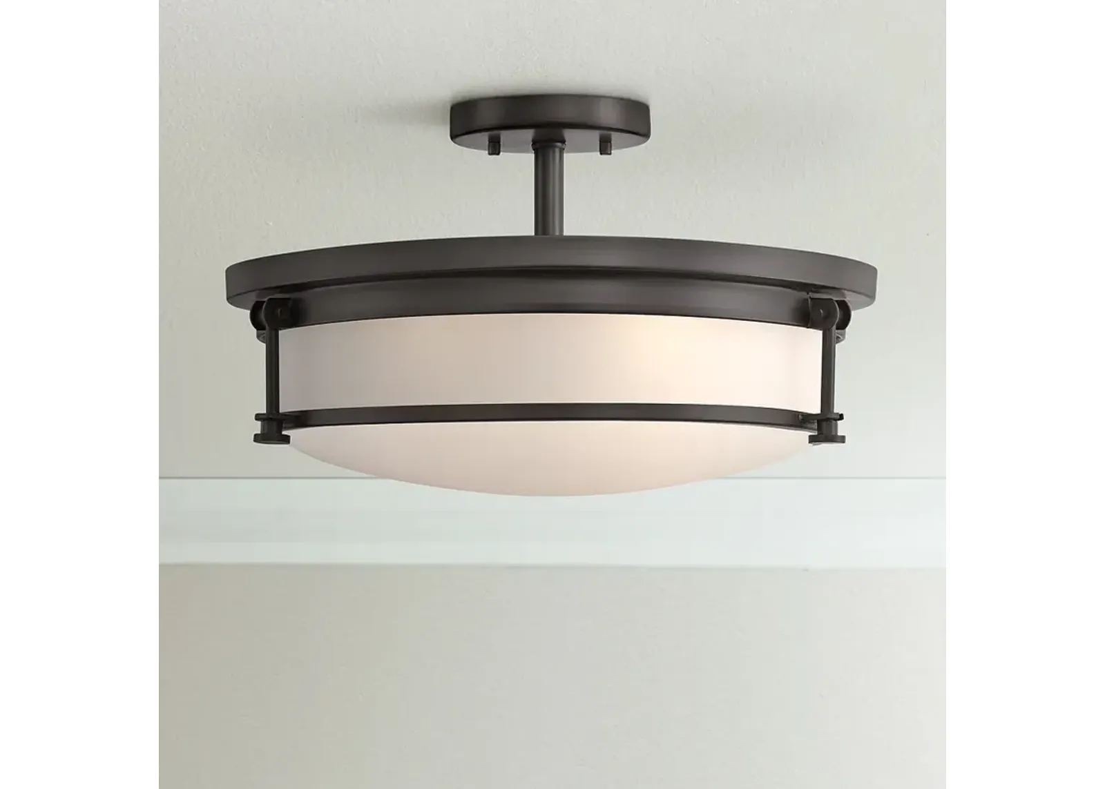 Quoizel Sailor 16" Wide Western Bronze 4-Light Ceiling Light