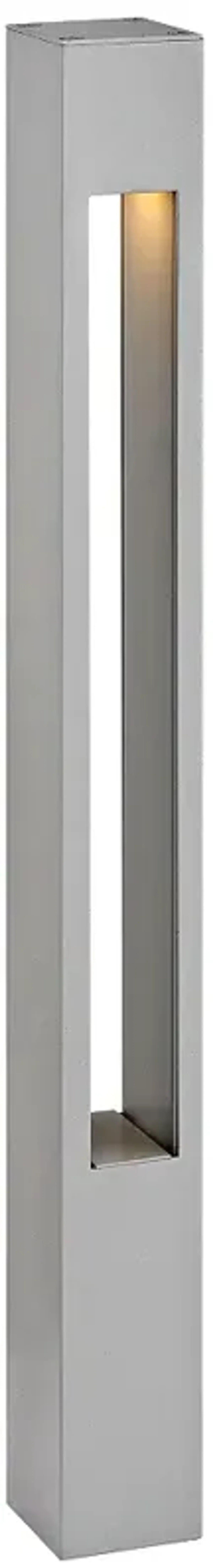 Hinkley Atlantis 20" High Titanium Square Mini Bollard Light