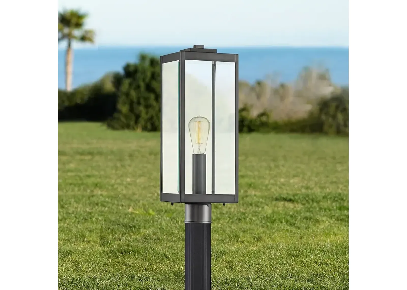 Quoizel Westover 20 1/2" High Earth Black Outdoor Post Light